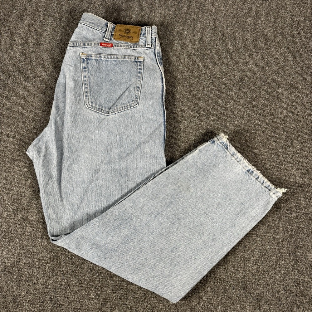 Vintage Wrangler Jeans Mens 40 X 30 Blue Regular Fit Straight Western Denim Y2K